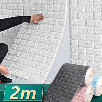 Long10m 3D Plytų Sienų Lipdukai 