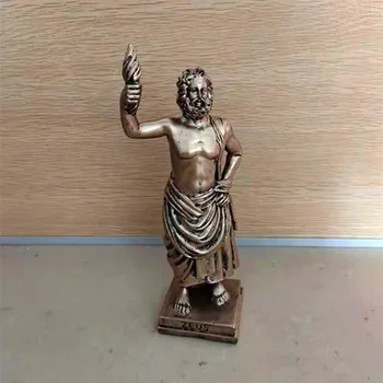 Senovės graikų mitologijoje karalius, dievų Dzeuso Skulptūra Šiaurės Amatų pav Dervos Statula Kambarį Namo Apdaila Gfit