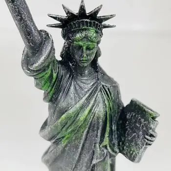 Laisvės Statula Kolekcines, Dervos Ornamentu Pasaulyje Garsaus Pastato Amatų Miniatiūriniai Paaiškinti Laisvės Dovana Namų Biurams