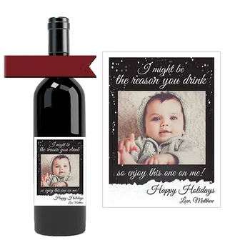 Pasirinktinius nuotraukų Vyno Butelio Etiketės,Dovana, grandkid,juokingi mokytojas dėkingi dovana,kad aš gali būti priežastis, dėl ko gerti,dovana vaikams