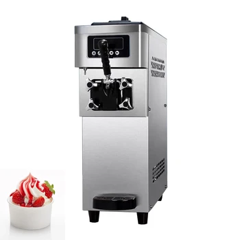 Komercinės Minkštas Tarnauti Ledų Mašina, Nerūdijančio Plieno Ice Cream Makers Darbalaukio CE Įrodyti, Ledų automatas