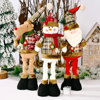 Kalėdų Ornamentu Ištraukiama Sniego šiaurės Elnių Kalėdų Pledas Nuolatinis Namų Dekoro Lėlės Dovana Vaikams 2024 naujieji Metai Apdaila