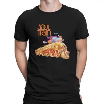 Šokių T Marškinėliai vyriški Grynos Medvilnės Naujovė T-Shirt Įgulos Kaklo Soul Train Tee Marškinėliai trumpomis Rankovėmis Drabužių, Dovanų Idėjos