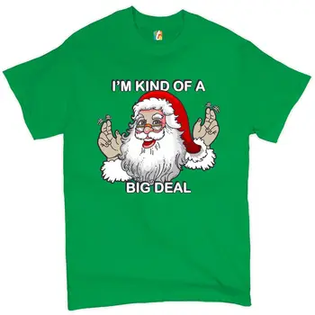 Aš lyg ir baisi, T-shirt Juokingas Kalėdų Senelis Merry Christmas Vyrų Tee