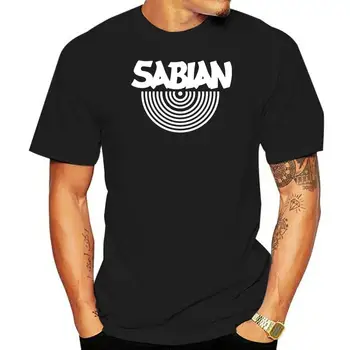 Sabian Mušamieji Būgnai, Cimbolai Logotipą, Juoda T Shirt Mens Marškinėlius S Iki 3Xl