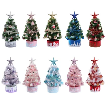 Stalo Kalėdų Eglutė su Medžio Viršuje Žvaigždė Papuošalai Led String Light 