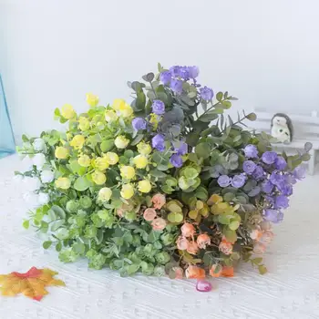 Modeliavimo Gėlė, Lengva Priežiūra Modeliavimas Žalieji Augalai Plastiko Dekoratyvinis Prekių Patraukli Mini Apvalių Vaisių Dirbtinių Gėlių