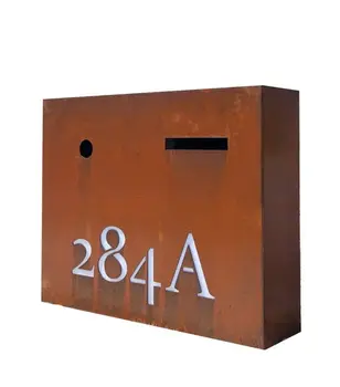 Custom Vertikalus Corten Plieno Drop Box Sklypo Laikraščių Dėžutės Pašto Dėžutę