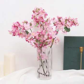 56cm Dirbtinio Šilko Cherry Blossom Netikrą Gėlių Vestuvių Fone Namų 