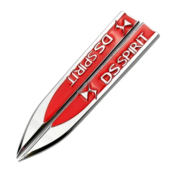Dėl DS DVASIA Logotipas Automobilio Sparno Lipdukas Logotipas Ženklelis Auto Automobilis Optikos Dėl Citroen C4 C4L C5 Elysee DS6 C4 Kaktusas Picasso Aircross