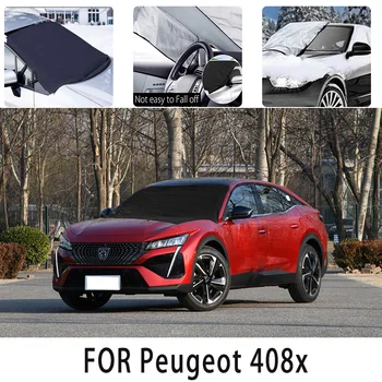 Carsnow viršelyje coverfor Peugeot 408x snowprotection šilumos izoliacija pavėsyje, Saulės, vėjo, Šalčio prevencijos automobilių reikmenys