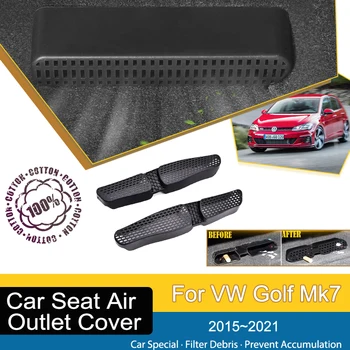 Automobilių Oro kondicionavimo Angos Dangtelis Volkswagen VW Golf Mk7 2015~2020 ABS Po Sėdyne Bagetai Outler Kino Stylings Auto Priedai