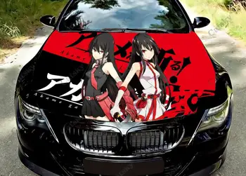 Custom Anime Akame Ga Nužudyti! Automobilių Reikmenys Kapoto Lipdukas Sunkvežimių Lipdukai, Vinilo Lipdukas Grafinis Wrap Lipdukai, Sunkvežimiai, Automobiliai Variklio Dangčio Vinilo