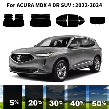 Pjaustytuose nanoceramics automobilių UV Lango Atspalvis, Rinkinys, Automobilių Langų Plėvelės ACURA MDX 4 DR VISUREIGIS 2022-2024
