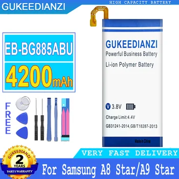 EB-BG885ABU 4200mAh Didelės Talpos Bateriją, Skirtą Samsung Galaxy A8 Star (A9 Star) SM-G885F SM-G8850 SM-G885Y Smartphon Baterijos