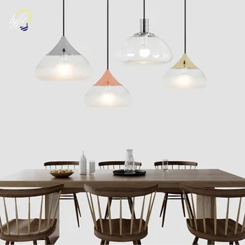 Šiaurės stiklo sietynas kūrybinė asmenybė meno paprasta restoranas, modernus minimalistinio virtuvės restoranas baras spalvos liustra