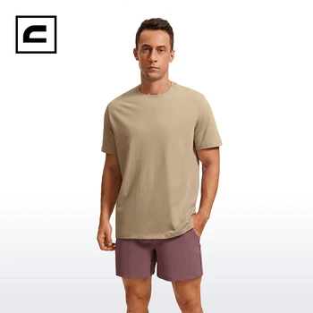 CRZ JOGOS vyriški Sportiniai Marškinėliai trumpomis Rankovėmis Nežiūriu Tee Marškinėliai Quick Dry Treniruotės Veikia Sporto Viršūnės