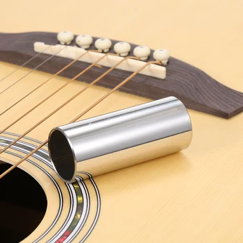 60MM Aukštos Gitara Slide Bar Nerūdijančio Plieno Metalo/Stiklo pirštukas už Gitara, Bosinė Pirtis Ukulėle Styginiai instrumentai Priedai