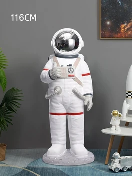 Namų Dekoro 116CM Didelis Astronautas Skulptūros Meno Dekoro Kambario Dekoro Kambarį Grindų Statula Biuro Prekybos Centro Sveiki Skulptūros