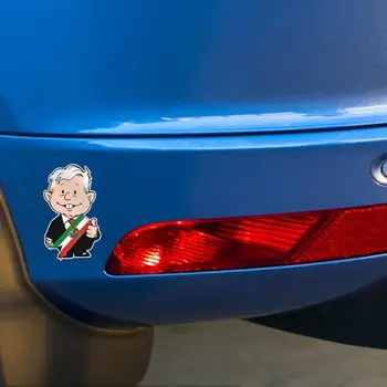 Automobilių Lipdukai Vyrų Juokinga Langą Bamperis Pagerina Automobilio Išvaizdą 10vnt Amlito Lopez Obrador AMLO Decal Automobilių Puošimas