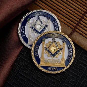 Masinu Kolekcines Užsakymo Freemason Brolija Grand Lodge Dovana Monetos Dovaną Jam Už Tėvą