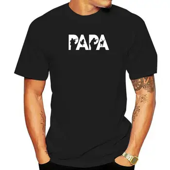 Juokinga Medžiotojas Tėtis T Shirts Grafinis Medvilnės Streetwear Trumpas Rankovės O-Kaklo Hip-Hop Medžiotojas Papa Medžioklės Tėvo Dovana T-shirt
