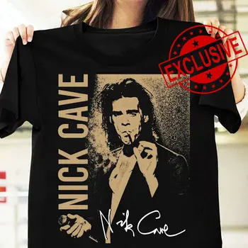 Karšto Nick Cave Ir Bad Seeds trumpomis Rankovėmis T-shirt NA47317 ilgomis rankovėmis
