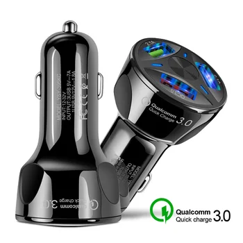 Qc3.0 Automobilio Mobiliųjų Telefonų Kroviklį Trys USB Jeep Grand Cherokee Kompasas Vadas Wrangler Rubicon 
