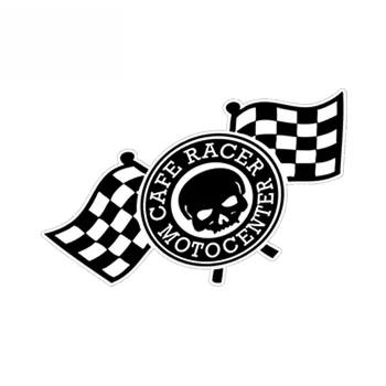 Kūrybos Automobilių Lipdukas Cafe Racer Languotas Vėliavos Automobilių Lenktynių Ralio Sporto Paieška Decal Vandeniui Vinilo Lipdukai,13cm*7cm